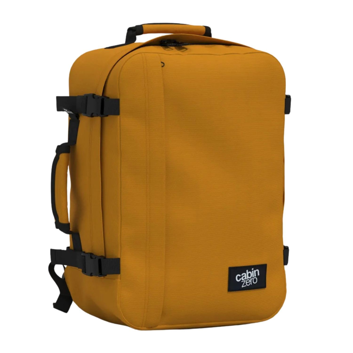 Cabinzero Orange Classic Cabin Backpack 36L, Carry On Travel Backpack For 5+ Day Trips, Lightweight & Durable - Chill
