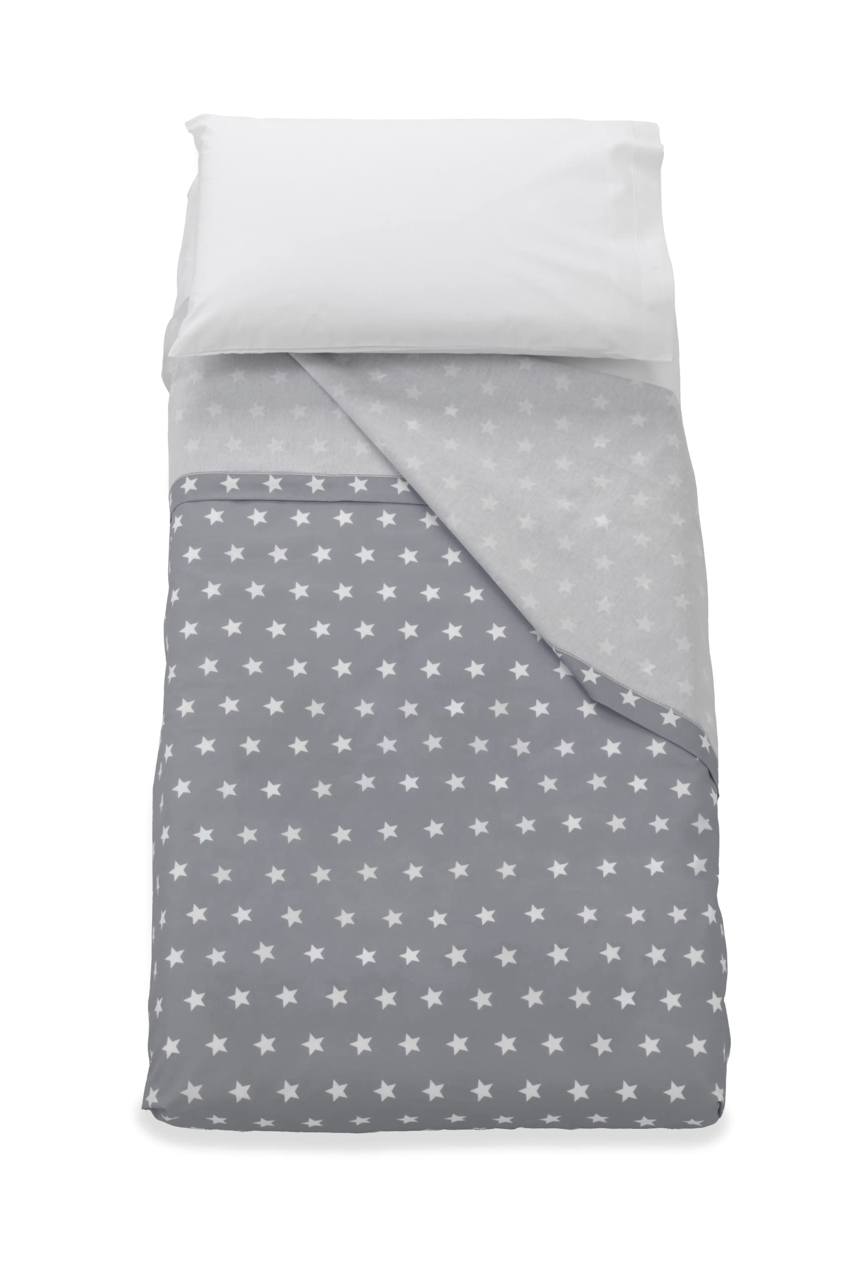 Italbaby set 3 pieces bed linen for pram starlette grey