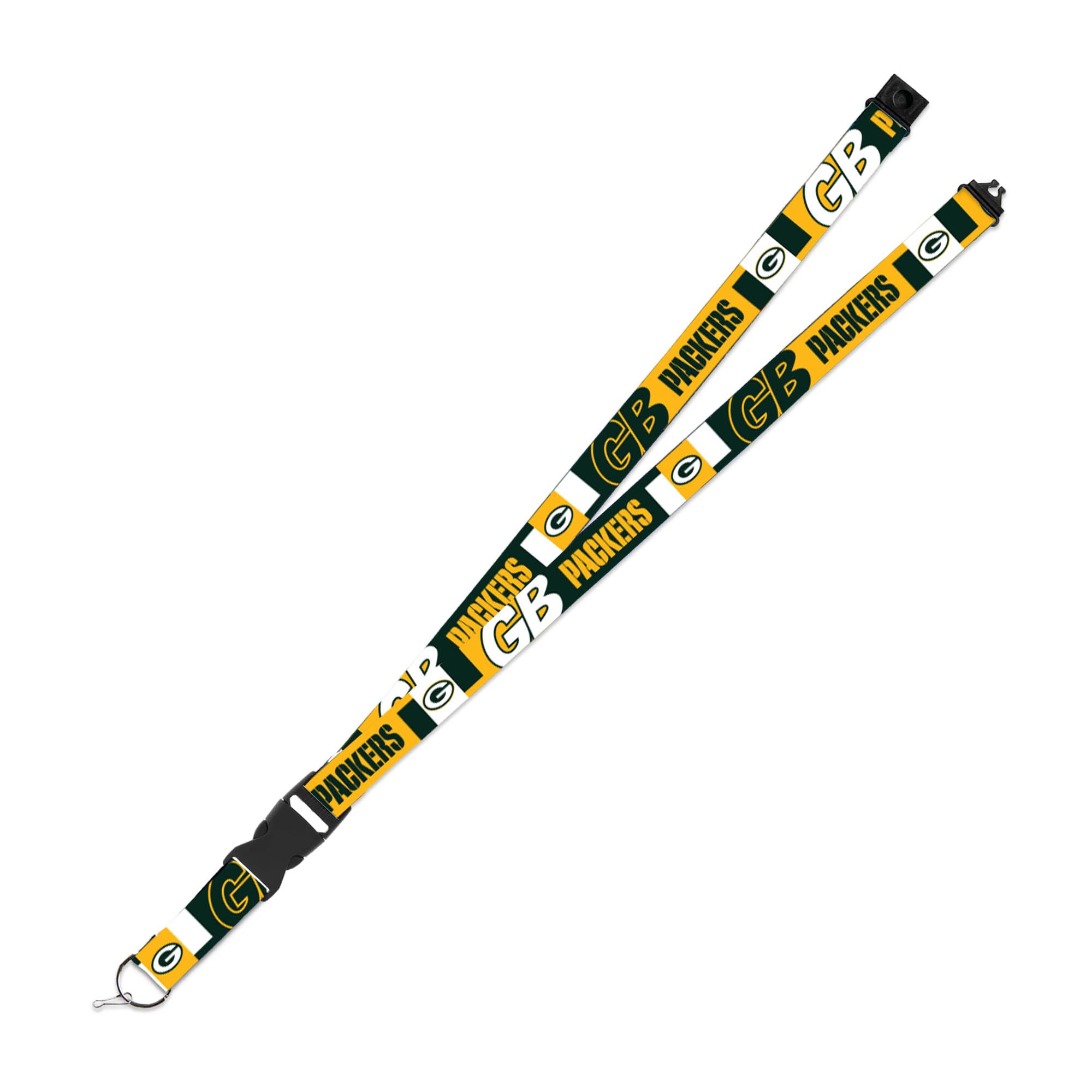 Rico Industries NFL Football Green Bay Packers 19" x 1" Premium Unisex-Adult Safety Breakaway Lanyard - Flash