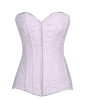 bibiy FLORENCE BUSTIERホワイト Rare Fredericks of Hollywood VTG White Lace Bustier Corset