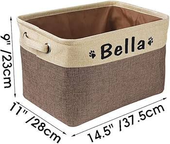 Amazon.co.jp: ペットのおもちゃ収納ボックス パーソナライズされた