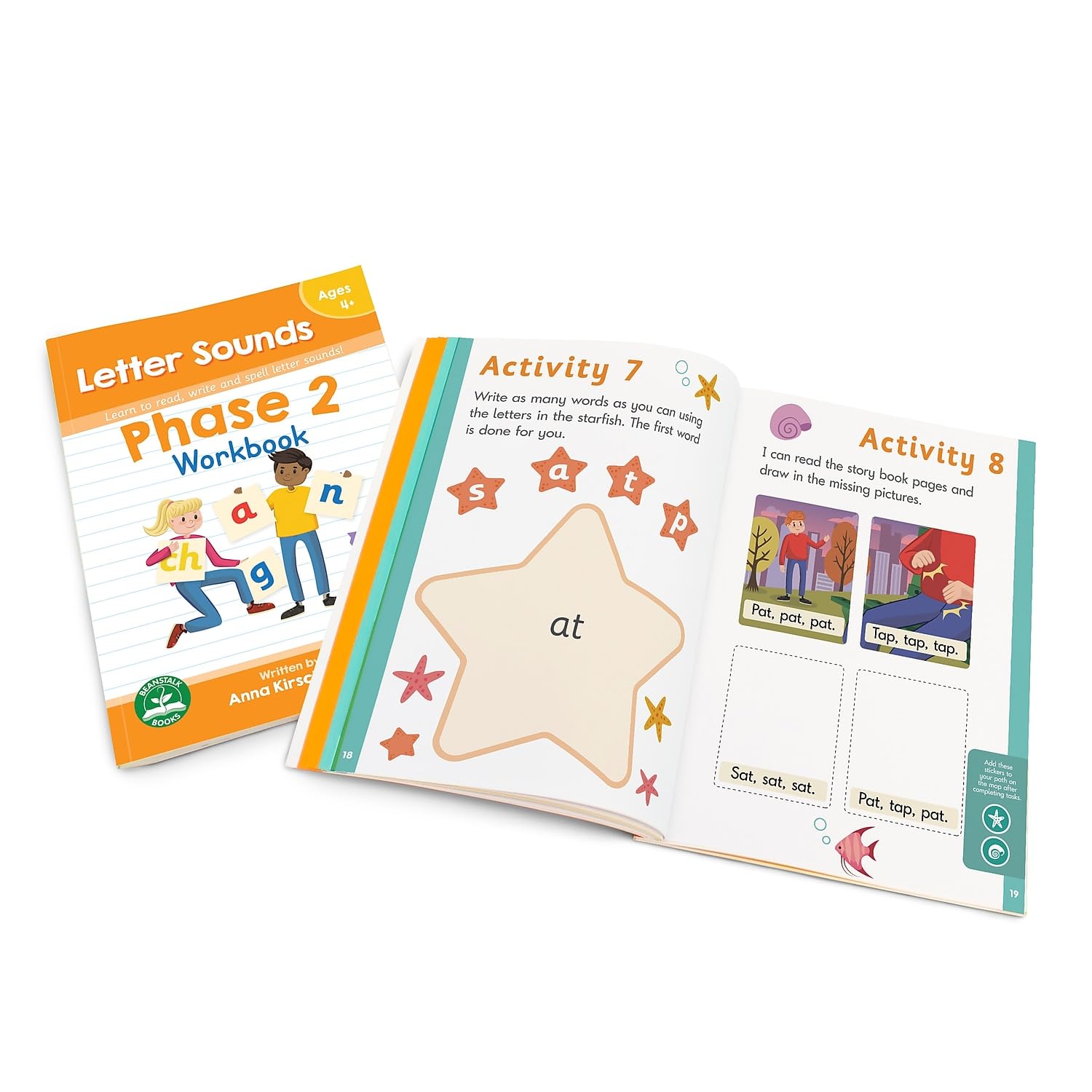 Junior Learning Phase 2 Letter Sounds Workbook - Learn to Read, Write and Spell Letter Sounds!, Multi