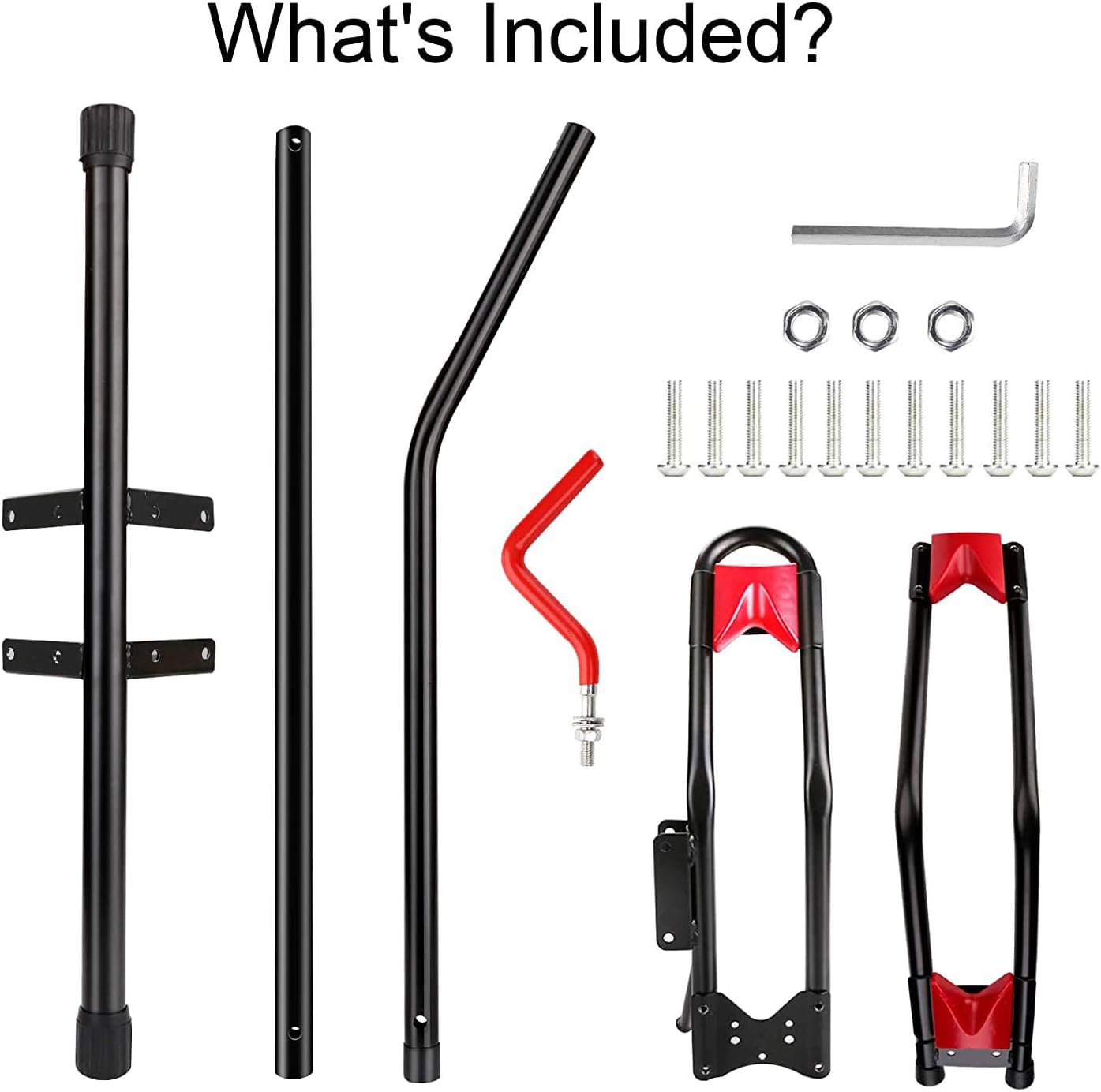 Aolbic Hasitpro Bike Floor Stand Bike Rack Stand for Vertical Indoor Mountain Bike,Road Bike Storage Fits 20"-27" Mountain Bikes,650C -700C Road Bikes - Space Saving - No Need to Damage Wall Black