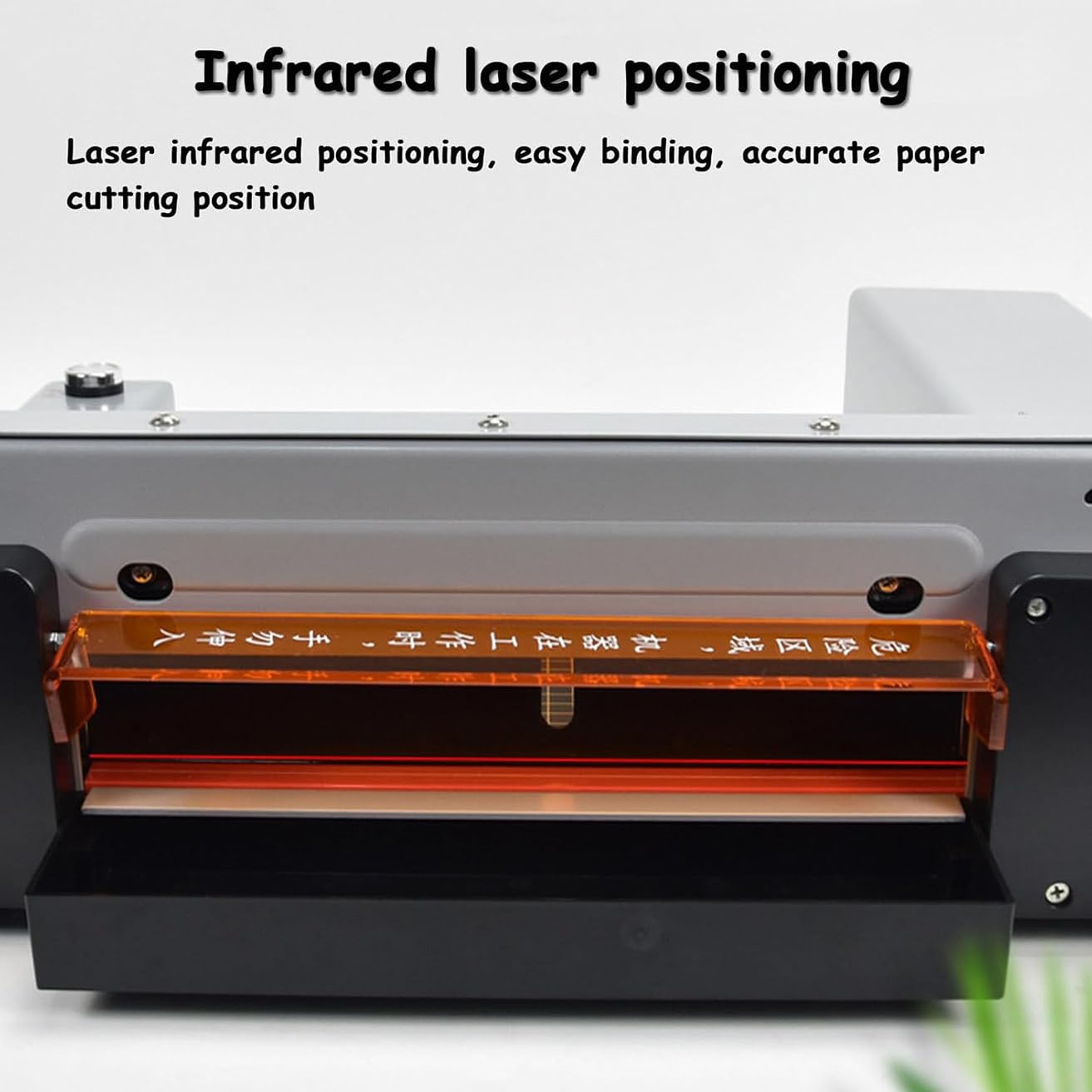 Recortadora automática de papel de guillotina con líneas de cuadrícula transparentes para un corte preciso de cartulina, PVC y cuero