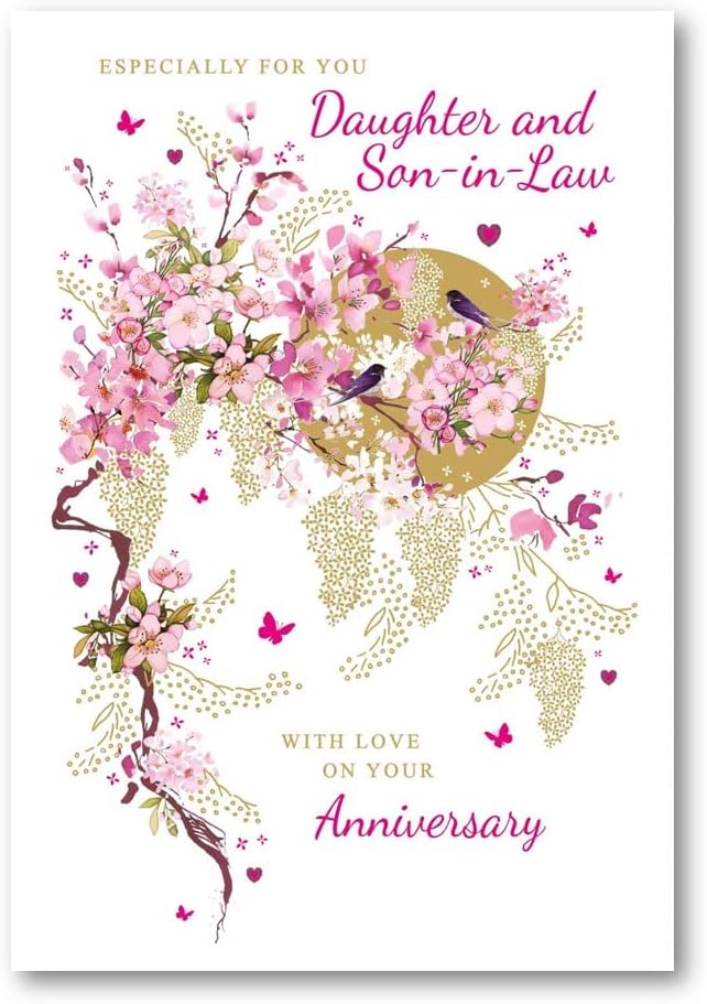 Daughter And Son-In-Law Anniversary Card ~ Anniversary Wishes To A