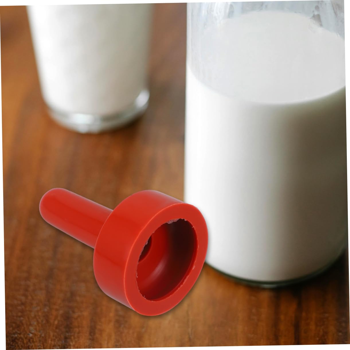Happyyami Tetinas para Biberón de Cordero de Goma Roja 10 Piezas para Alimentación de Terneros y Lechones Accesorios Duraderos para Granja y Rancho