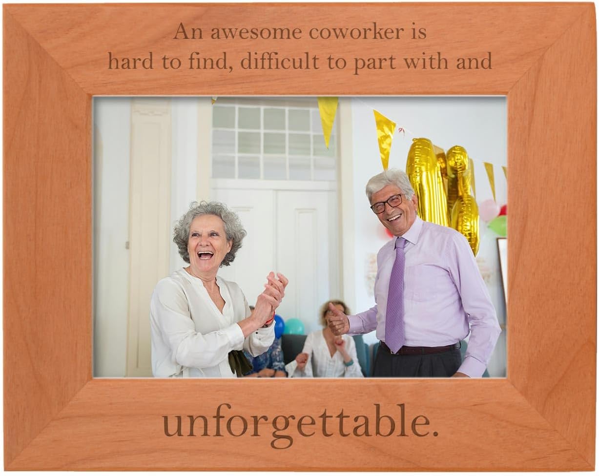 ThisWear Coworker Retirement Party Favors An Awesome Coworker Hard To Find Wood Engraved 5x7 Landscape Picture Frame