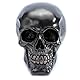 Totenkopf Totenschädel Schädel schwarz Gold metallisch Gothic Deko