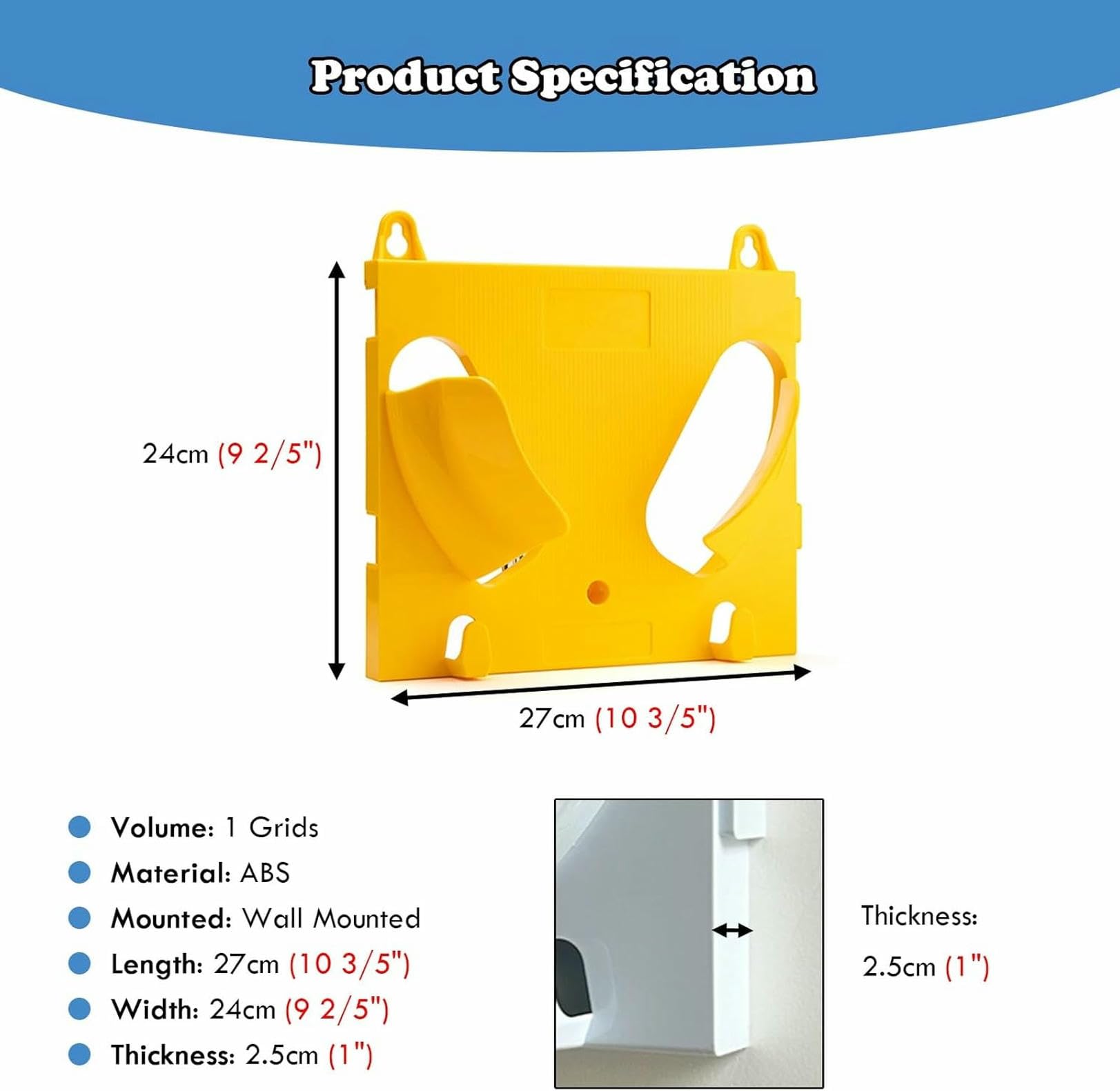 Organizador de Cascos (Paquete de 1/2/3/4/6/8), Soporte de Pared para Cascos de Seguridad, Ideal para Oficina, Taller, Garaje y Obra.