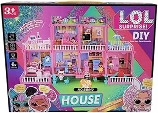 لعبة بيت عرائس صغيرة ومعاها مفاجات 170 قطعة