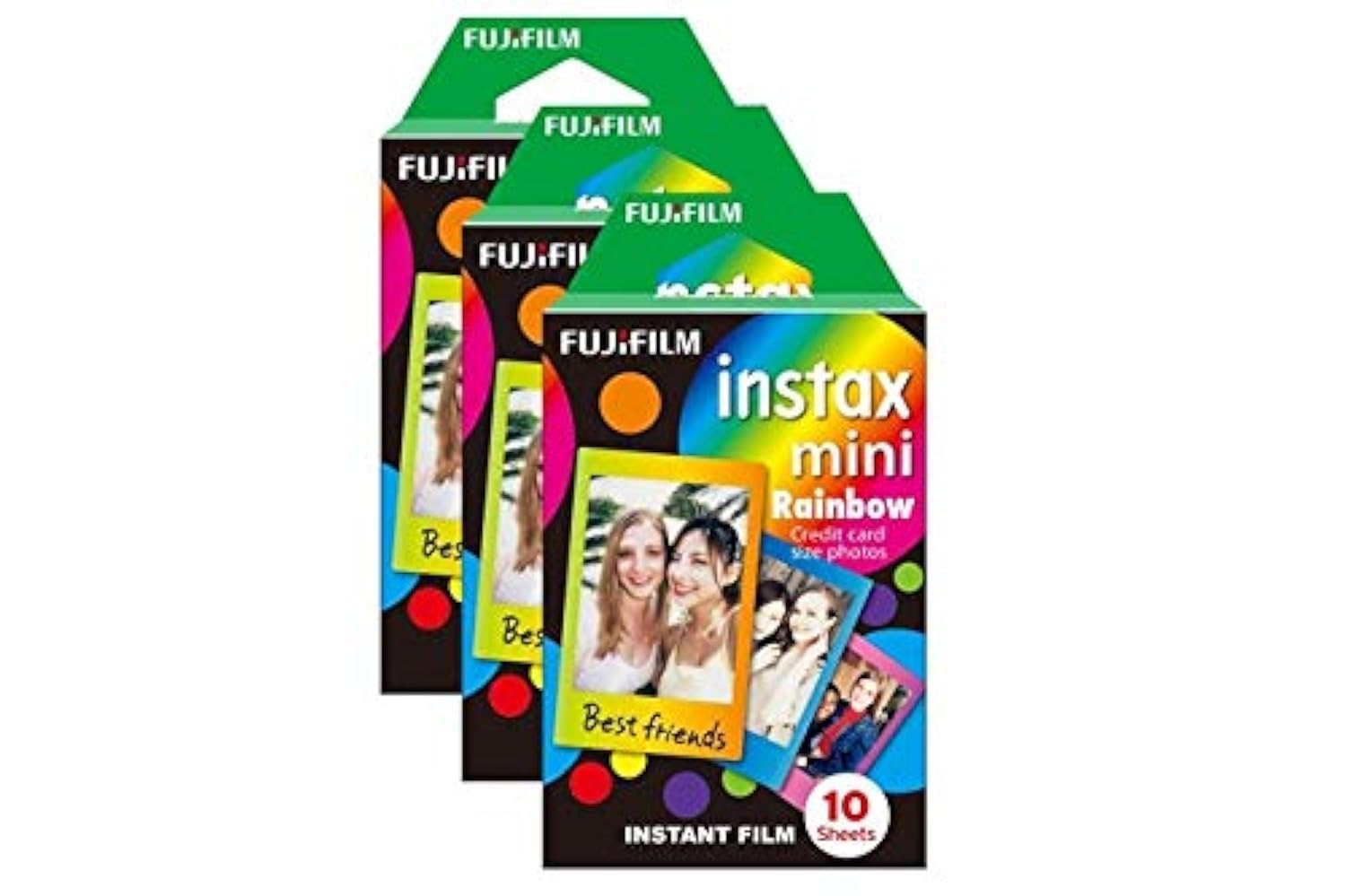 Fujifilm Grain Instax Mini Rainbow Photo Film 30 Pack