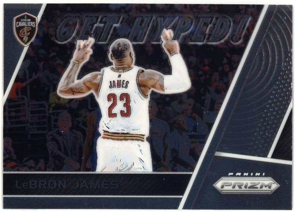 2017-18 Panini Prizm Get Hyped #GH-LJ LeBron James Cleveland Cavaliers Basketball Card