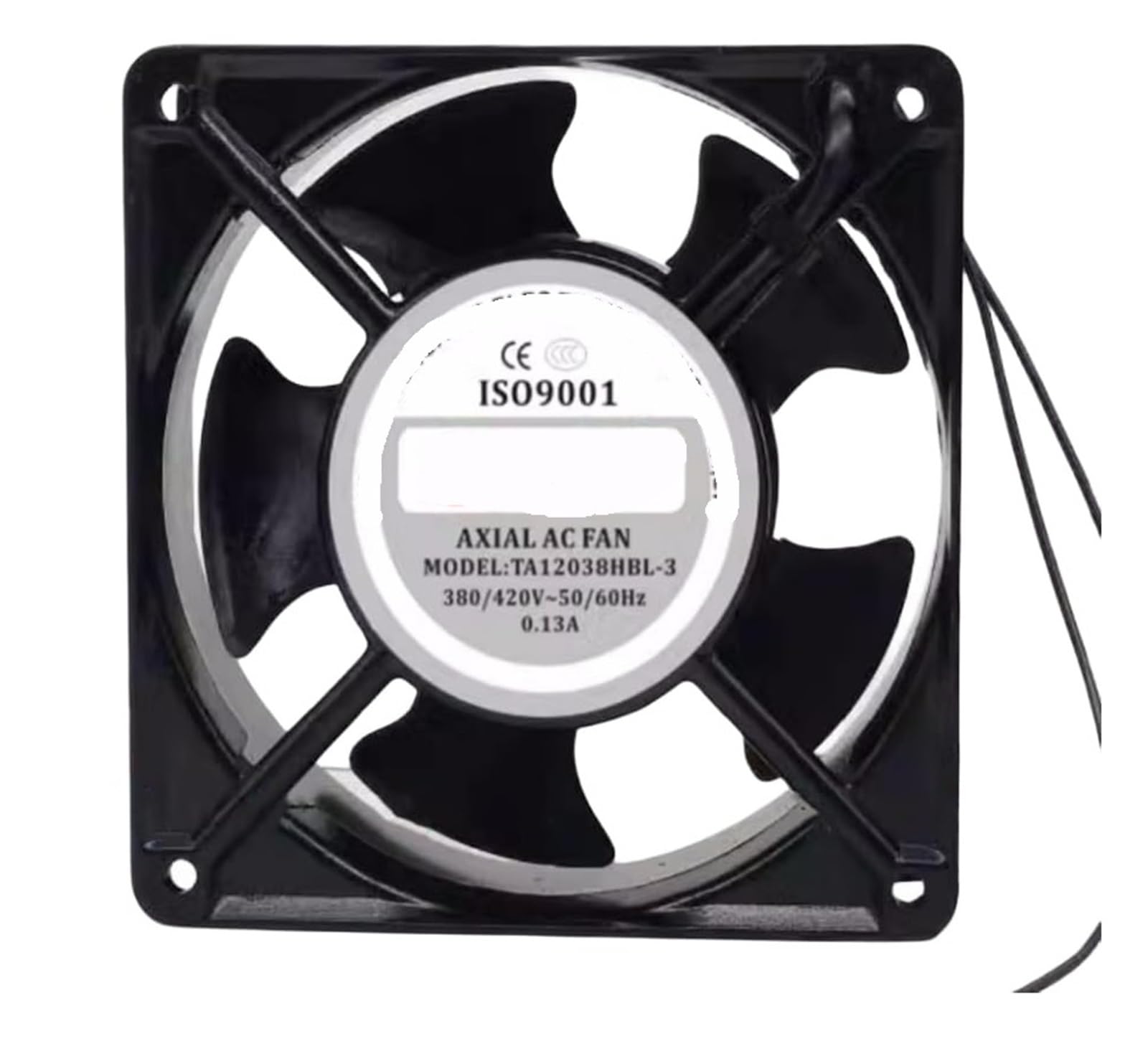 YMUGUEGH TA12038HBL-3 AC 380V 0.13A 120x120x38mm 2-Wire Server Cooling Fan