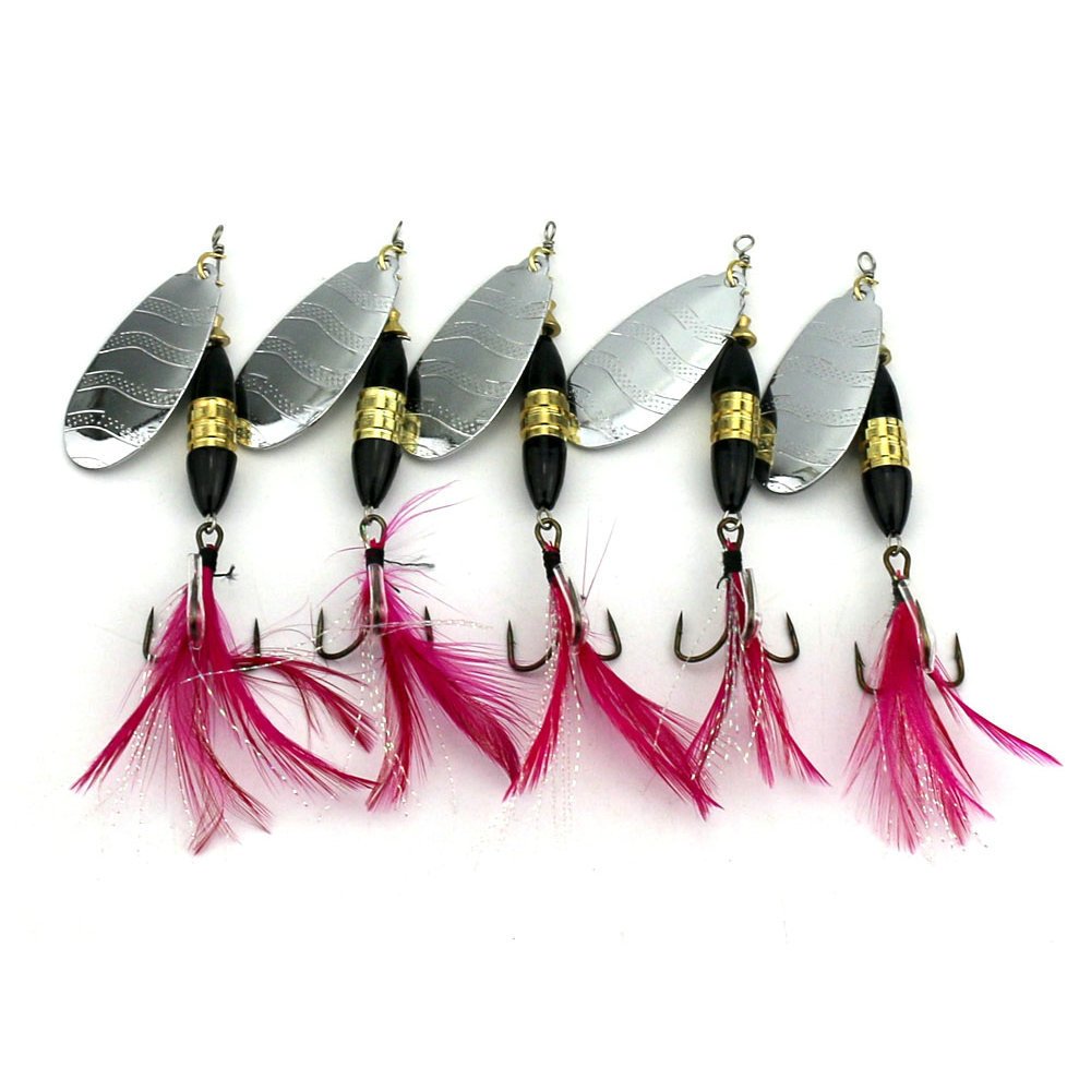Kit Esche Da Pesca 10 Pezzi - Spinnerbaits Per Trota E Luccio, 5.7 Cm - Foto 12