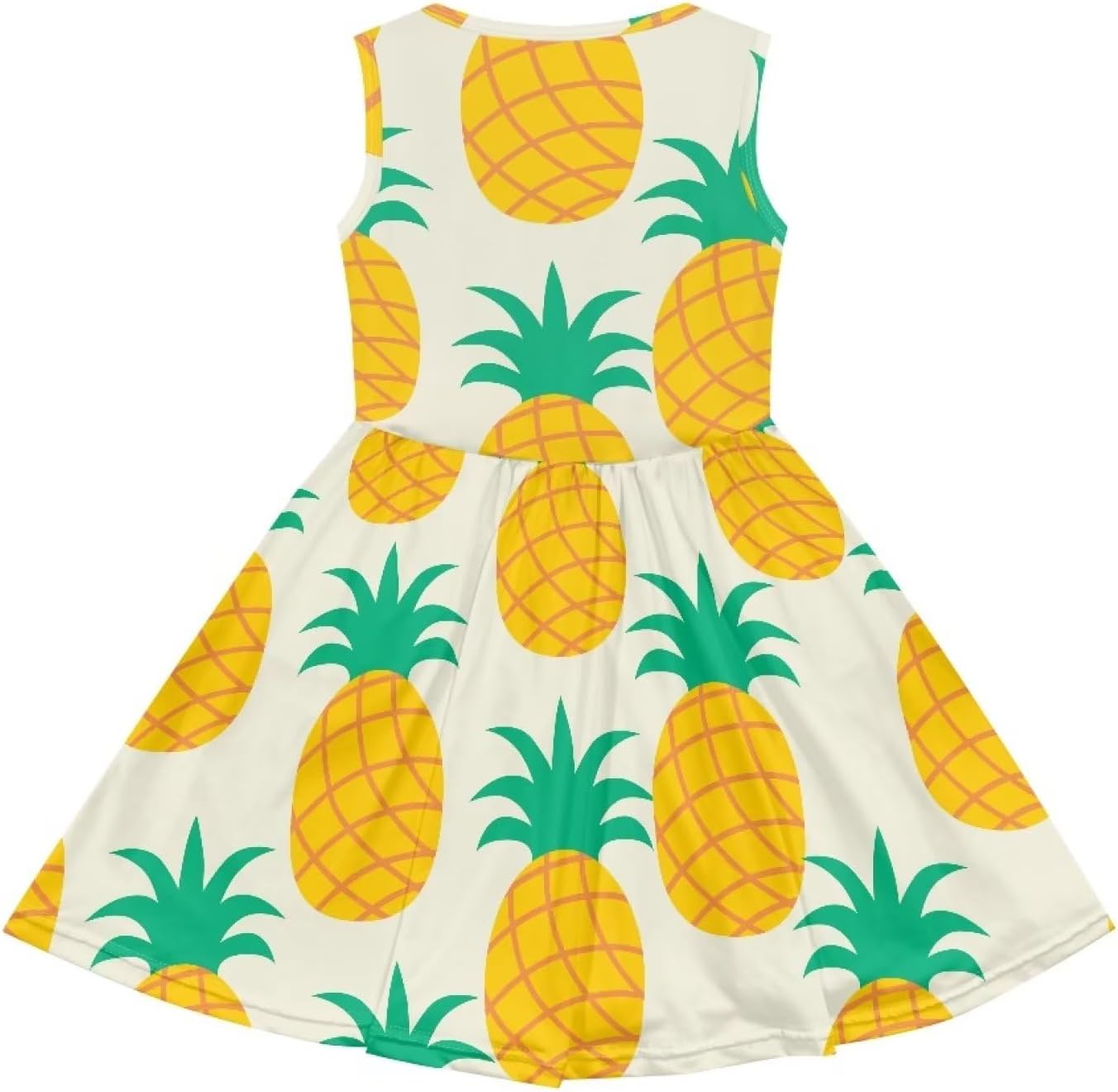 Cute Floral Sundress for Girls Comfy Soft Swing Loose Fit Sleeveless Summer Dress with Pockets - Image 3