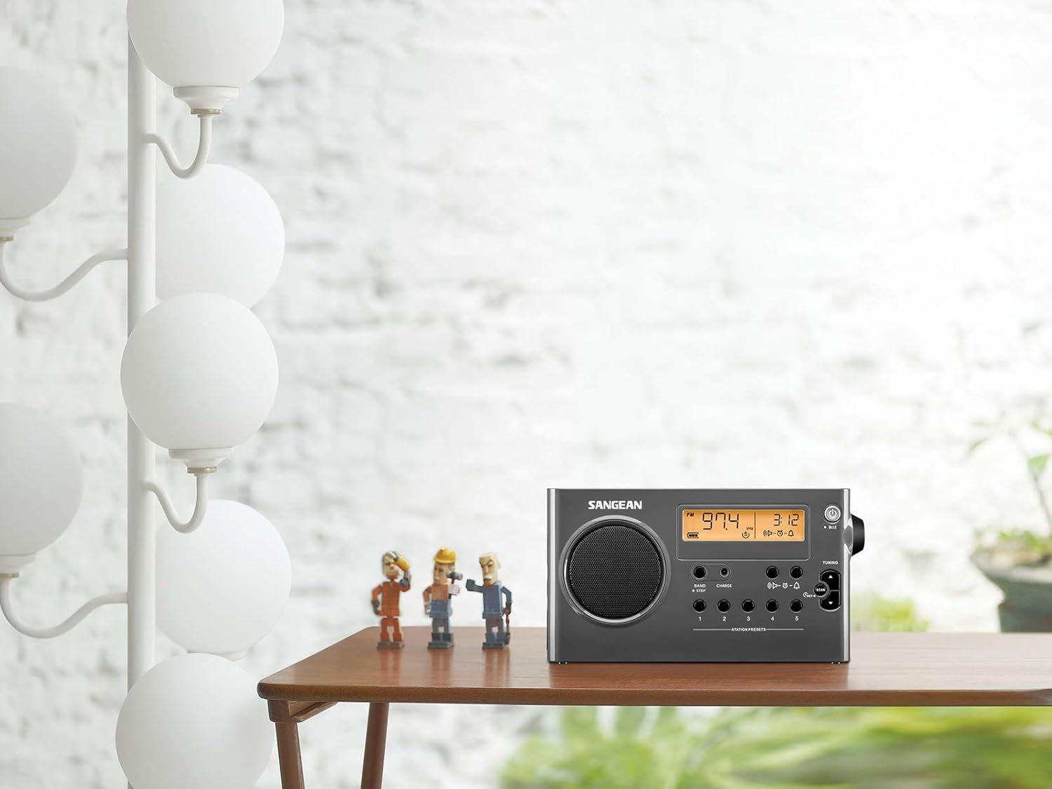 SANGEAN SG-106 AM/FM Compact Digital Tuning Portable Receiver (Black)