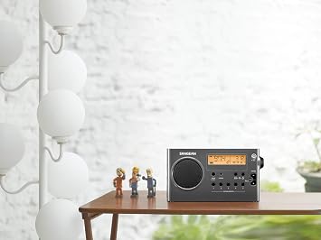 SANGEAN SG-106 AM/FM Compact Digital Tuning Portable Receiver (Black)