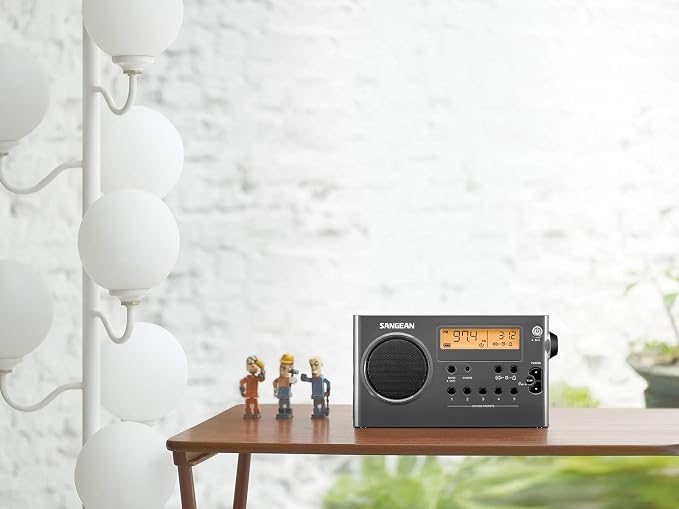 Radio portátil digital AM/FM Sangean SG-106 gris y negro miniatura 5
