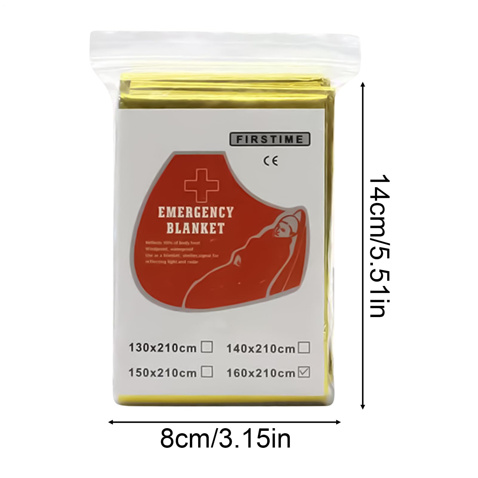 WEITING Couverture De Survie, Protection Isotherme pour Le Camping, Légère Réfléchissante Anti-Vent pour Randonnée Camping Urgence Voyage
