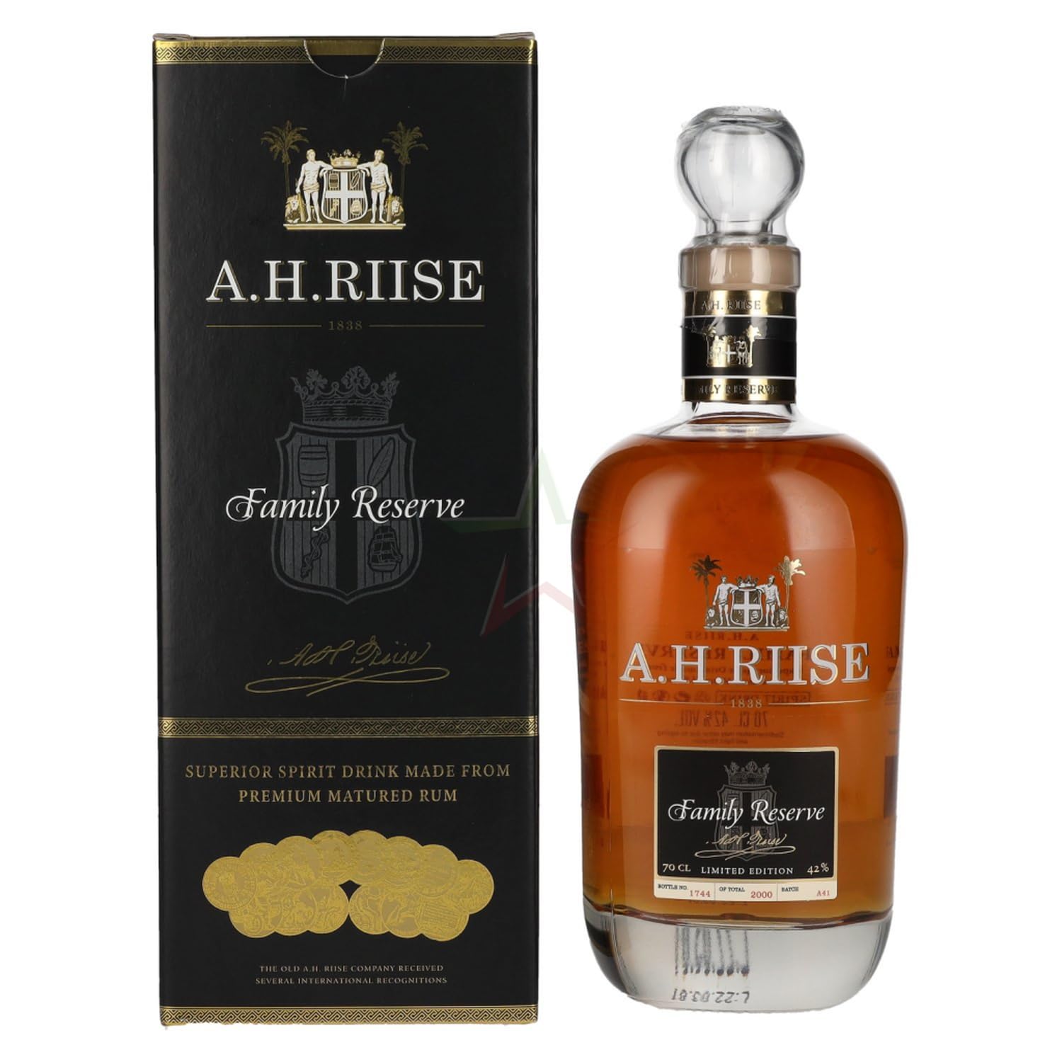 A.H. Riise FAMILY RESERVE Superior Spirit Drink 42,00% 0,70 lt.