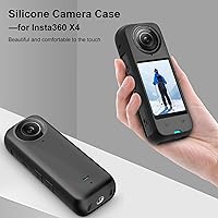 Vista 4 de PULUZ Funda protectora de silicona para Insta360 X4 con tapa de lente, cubierta protectora suave para la cámara y protector de lente estándar