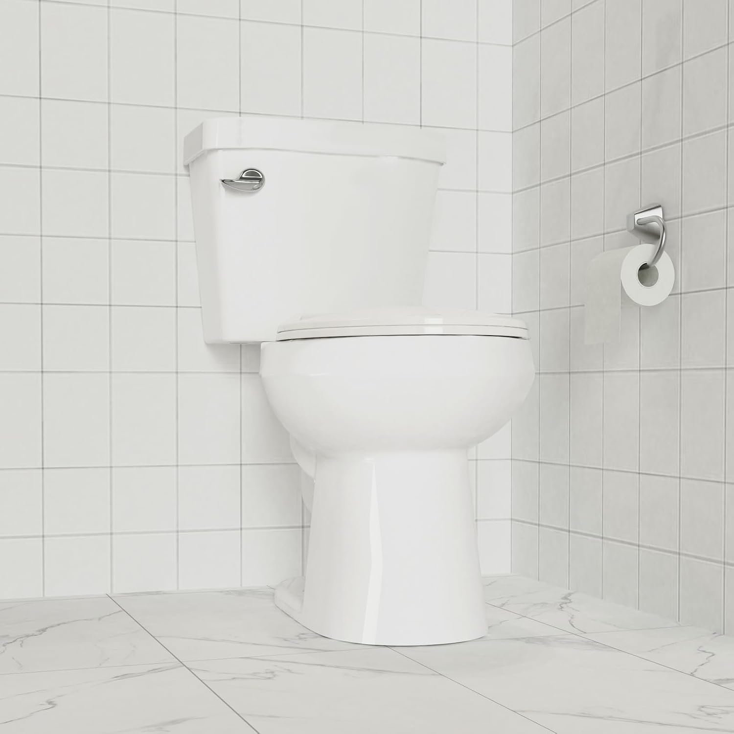Elongated Toilet Seat - Slow Close Toilet Seat,PP Material,Easy Clean,14.09"×18.81"×2.44",Biscuit Color