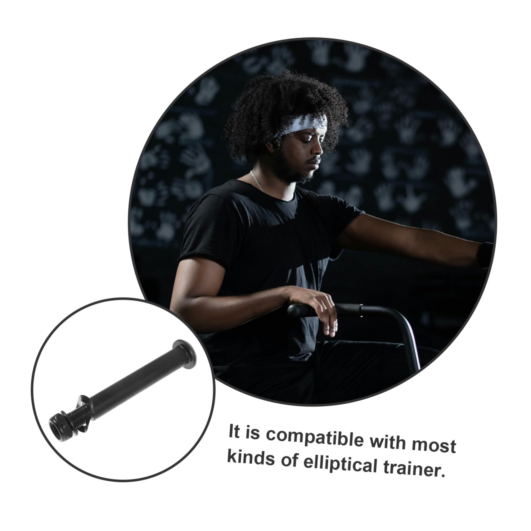 VANZACK 2 Stück Elliptische Drehverschlüsse Rig Trainer Eliptica Stepper Ellipsentrainer Bolzen Motorisierter Ellipsentrainer Zubehör Trainingsgerät Hantel Sechskantmutter Ellipsentrainer