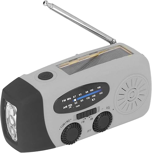 Serounder FMAMWB (NOAA) Radio de manivela de mano Radio solar para el hogar familia senderismo para acampar al aire libre hogar (modelo europeo)