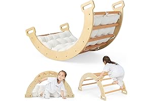 2-in-1 Montessori Climbing Arch with Cushion