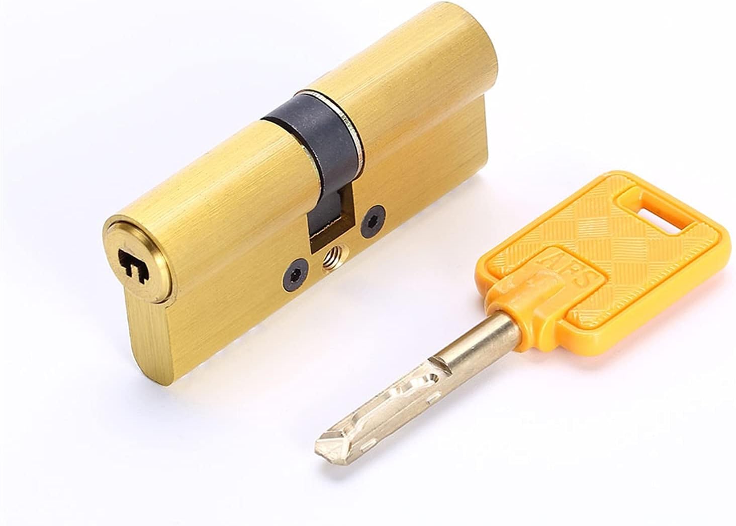 Door Lock Cylinder, Universal Brass Door Lock Cylinder 47.5-90mm With 2 Keys(47.5mm(37.5 10)2keys)