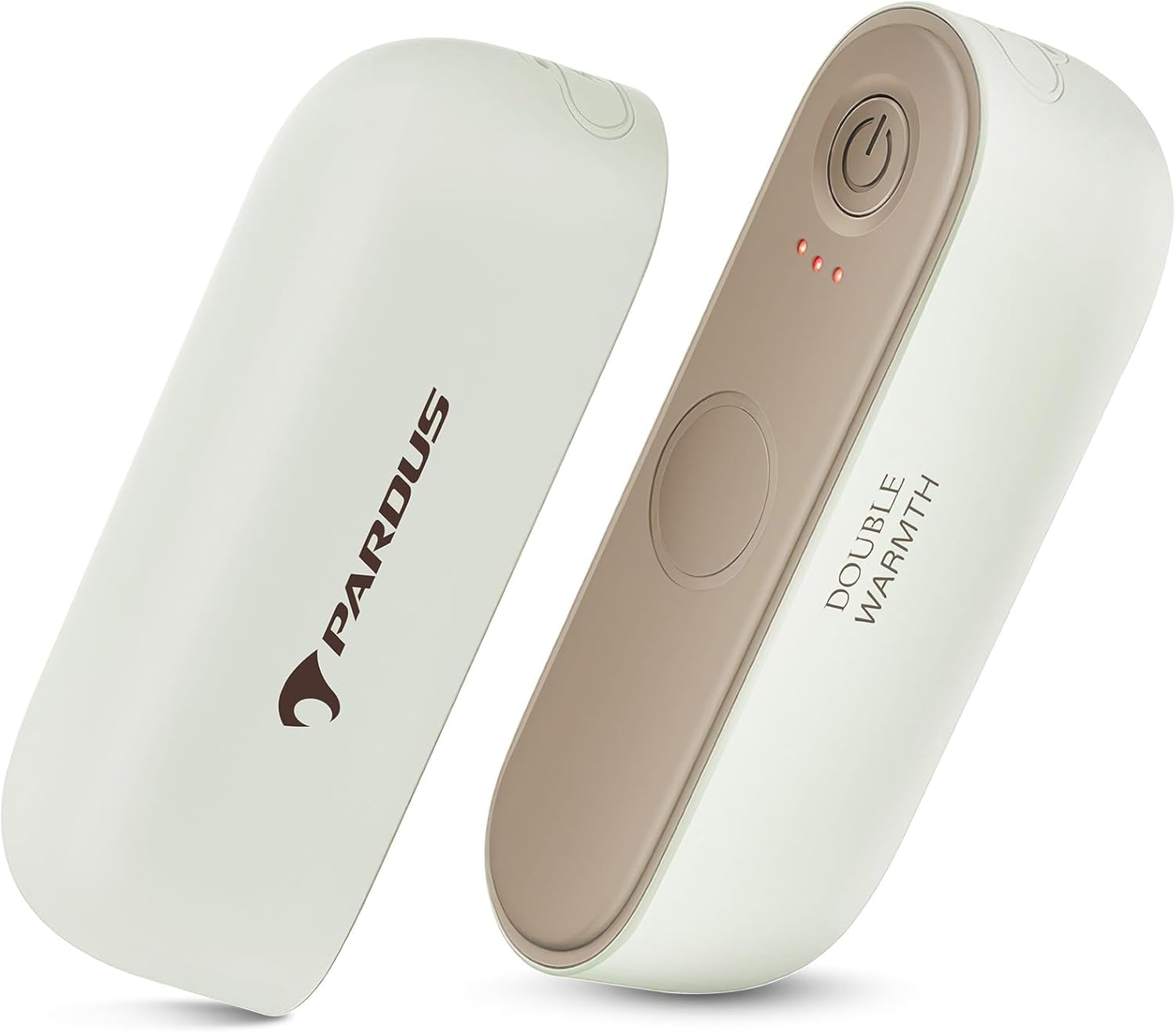 Pardus Hand Warmers Rechargeable 2 Pack, 6000mAh Electric Hand Warmers, 480 Minutes Long Safe Heat, Portable Pocket Heater, Gifts for Christmas, Hunting, Cycling, Winter Sport Accessories (Quartz)