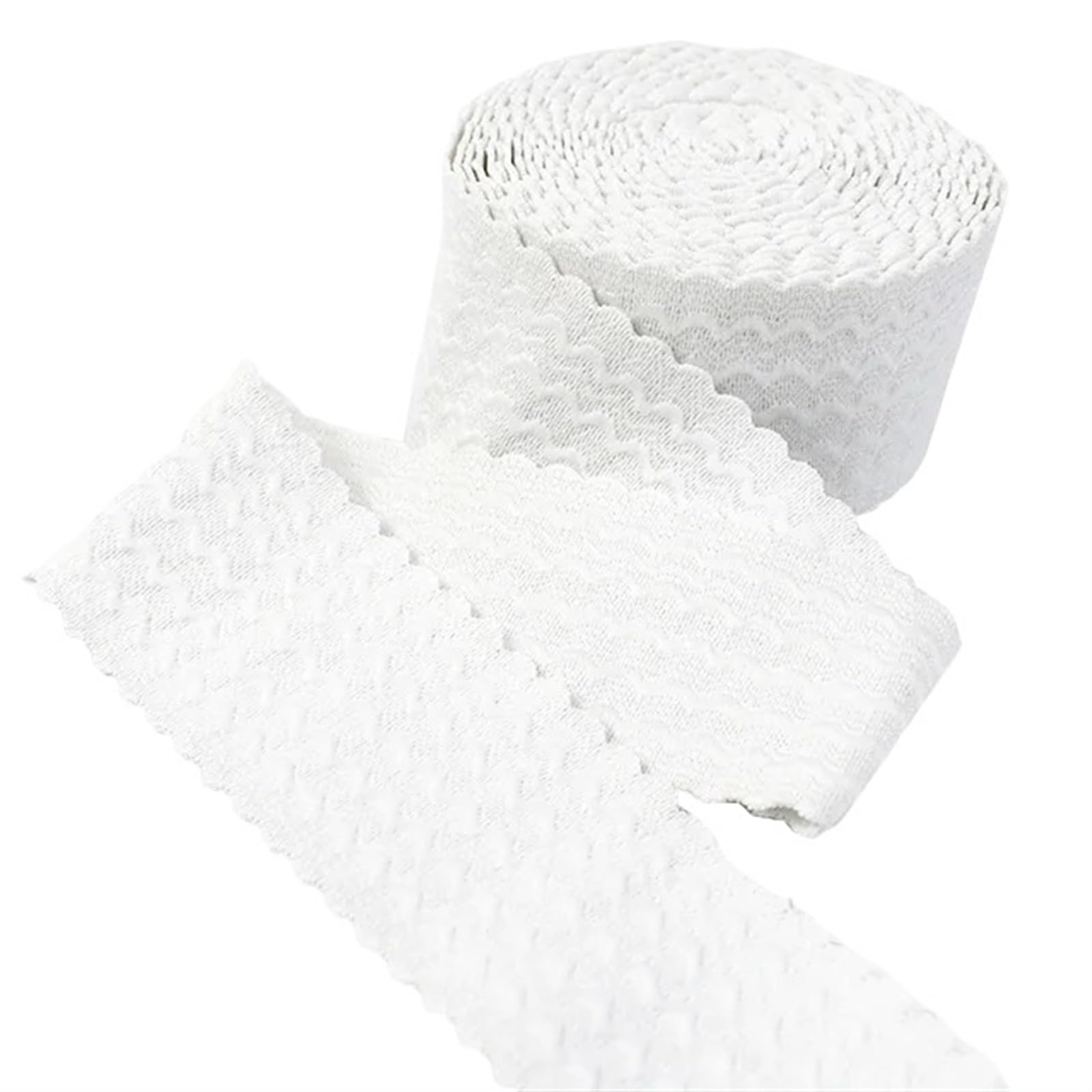 Bande Elastiche 3/5/10M 40/50/60/70mm Larghezza Elastici Gonna Pantaloni Cintura Nastro di Gomma Fai da Te Vestiti Accessori Cucire(White,10Meters,70mm)