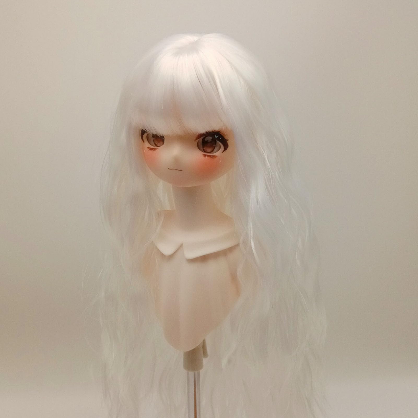 Amazon.co.jp: 人形の髪、人形かつら人工高温シルク髪 1/6 15.5‑17