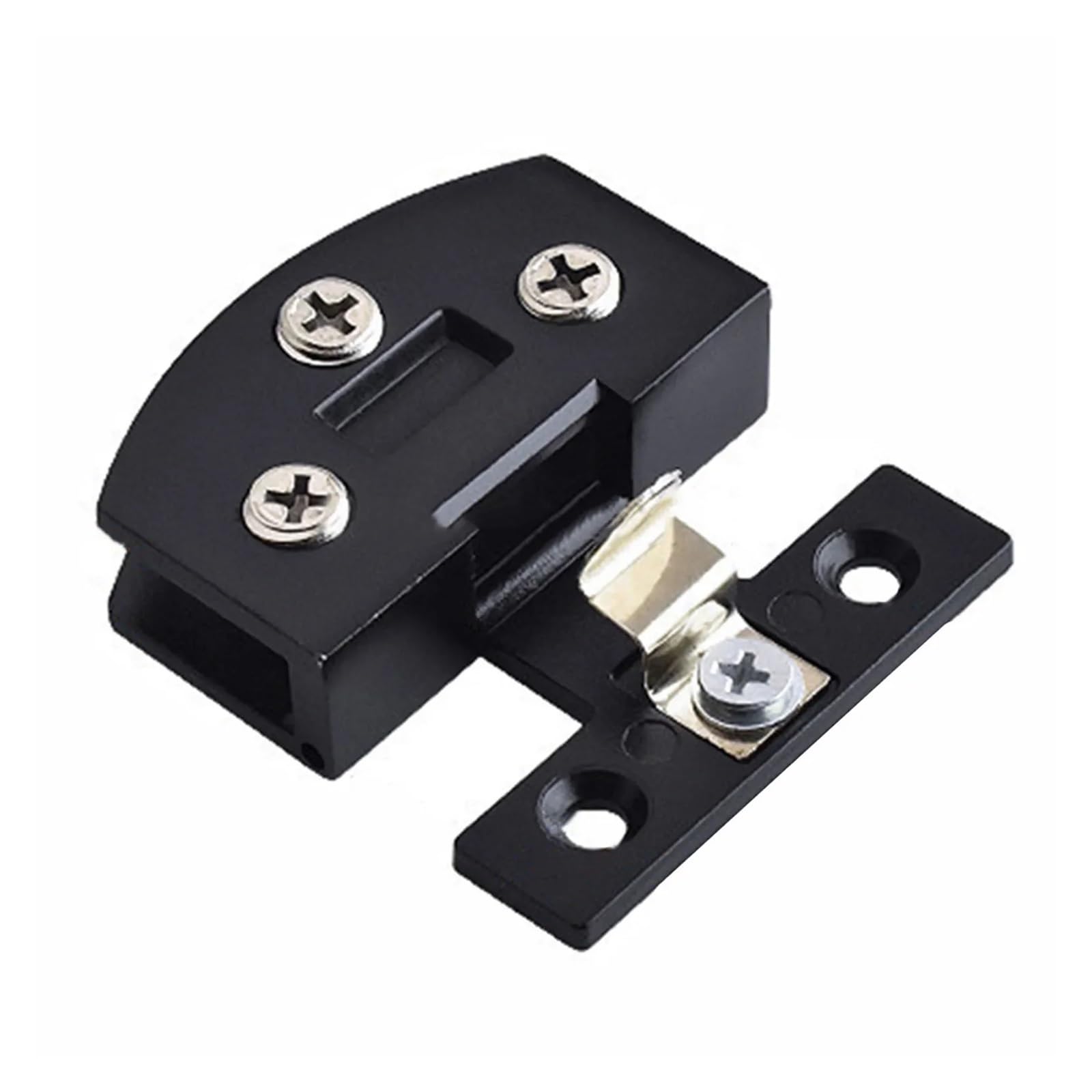 Bathroom Glass Door Hinges Hinges 1pc Clamp Bathroom Shower Furniture Hardware Glass Door Hinge No Drilling(Black)
