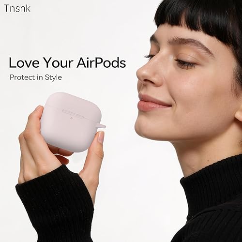 Miniatura 93 de Funda para AirPods 4, color rosa con kit de limpieza, funda de silicona suave para Airpod 4, compatible con Apple Airpods de 4ª generación 2024,