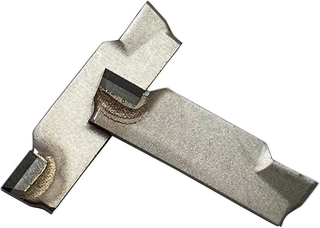 Lot de 2 outils de coupe CNC CBN MGMN200 Inserts rainurés pour le traitement de l'acier trempé et de l'acier à haute dureté (MGMN200 CBN)