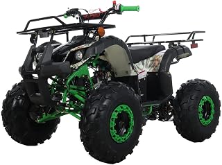 X-PRO 125cc ATV 4 Wheels Quad 125 ATV Quads with LED Lights, Big 19"/18" Tires!(Camo, Factory Package)