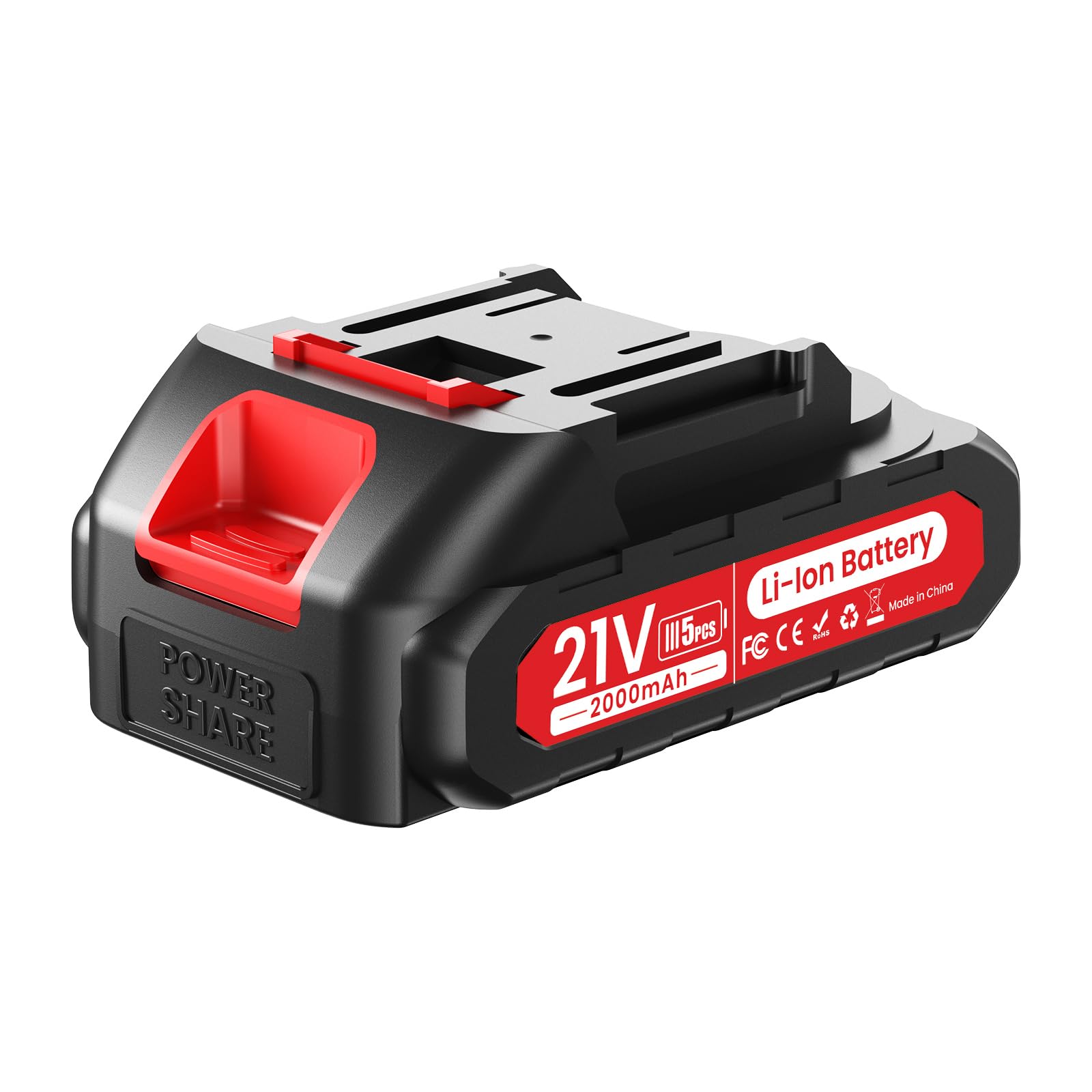 Batteria agli Ioni di Litio 2000mAh per Forbici Potatura Elettriche, Compatibile con Interfaccia Makita da 2,5 mm.