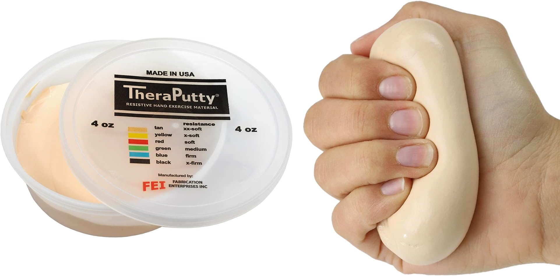 CanDo? Theraputty? Exercise Material - 3 oz - Tan - XX-Soft