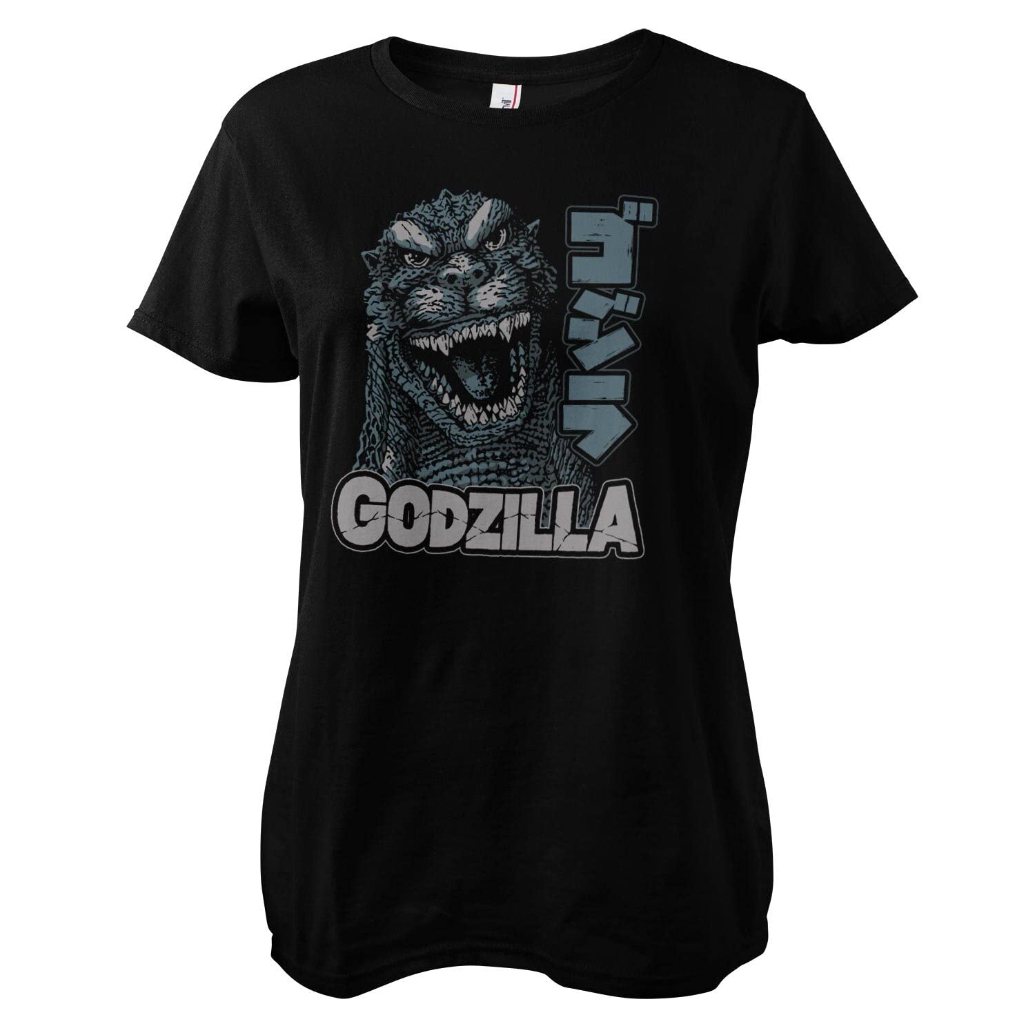 Godzilla Officially Licensed Roar Women T-Shirt (Black), Small
