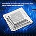 33pcs BGA Universal Reballing Rework Net Stencils Steel Template Mesh Heat Set Kit with 5 Different Sizes for Laptop, Desktop, Communication Main Board North South Bridge
