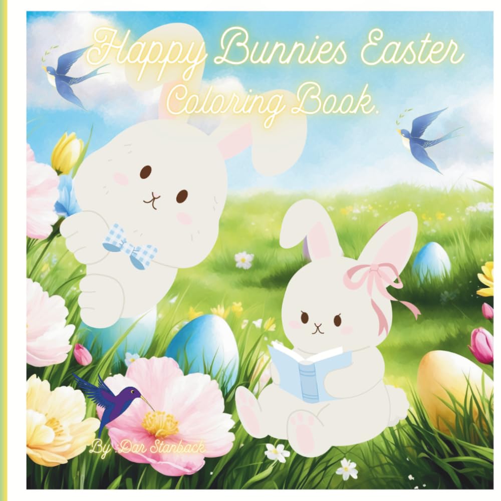 Happy Easter Bunnies.: Coloring Book