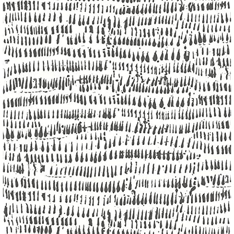 A-Street Prints 2764-24354 Runes Brushstrokes Wallpaper, Charcoal Cover