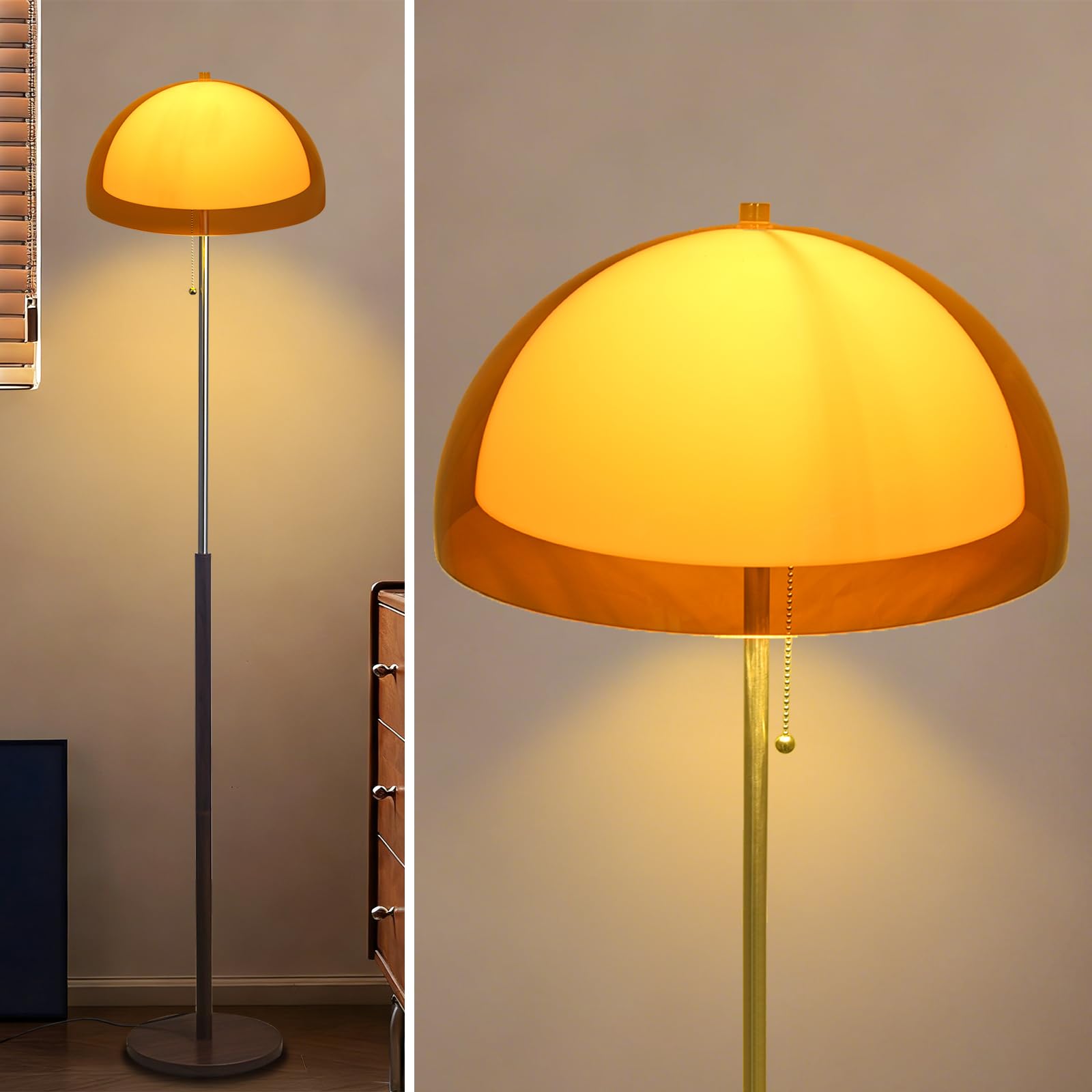 KlkrzJwy Mushroom Floor Lamp 60