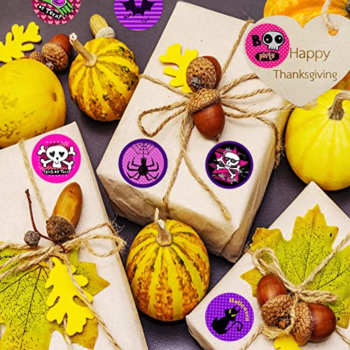 Lucleag Halloween Stickers For Kids, Cute Assorted Pumpkin Witch Bat Trick-Or-Treat Stickers For Halloween Party Favors Supplies Envelope Seals Gift Card Wrap Stickers Halloween Decor 360Pcs #TOP5