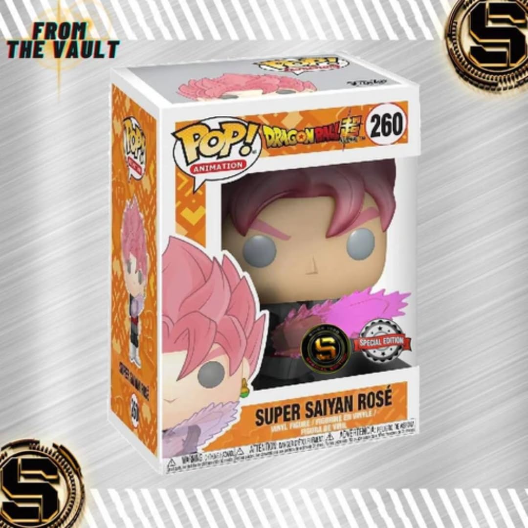 Funko 13922 Dragonball Pop Vinyl Figure 260 Super Saiyan Rose Goku Black Limited Edition, 9 cm