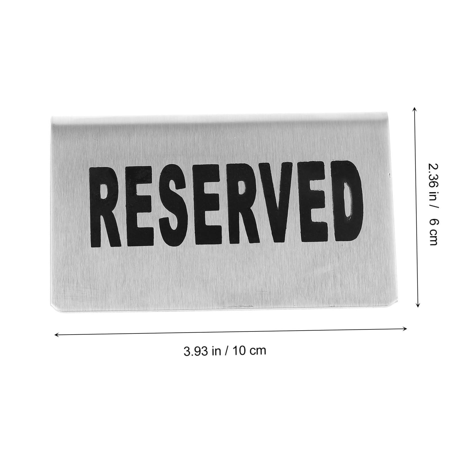 4piezas Placas De Matrícula Del Andén De Acero Inoxidable Tarjetas De Para Mesas De Restaurante Tarjetas De De Doble Cara Para Decoración De Mesa