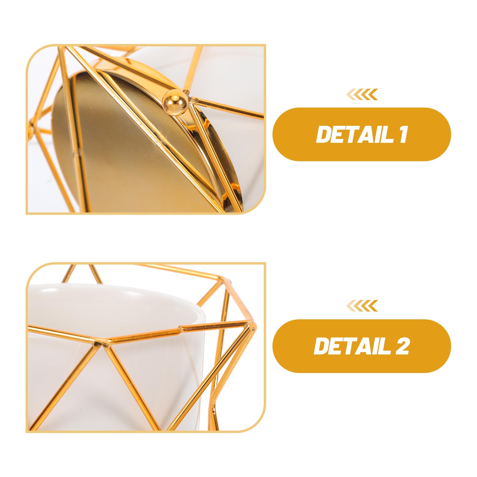 Organizador de Escritorio de Cerámica y Hierro Pequeño, Portalápices Cubo Multifuncional para Bolígrafos y Brochas, Contenedor para Oficina, Hogar y Estudio, Fácil de Limpiar