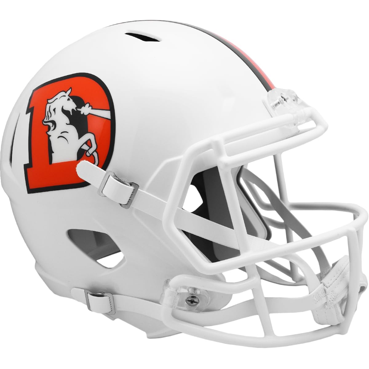 Riddell Denver Broncos NFL 2023 On Field Réplica de Casco de Velocidad Alternativa (Cubierta de Nieve)