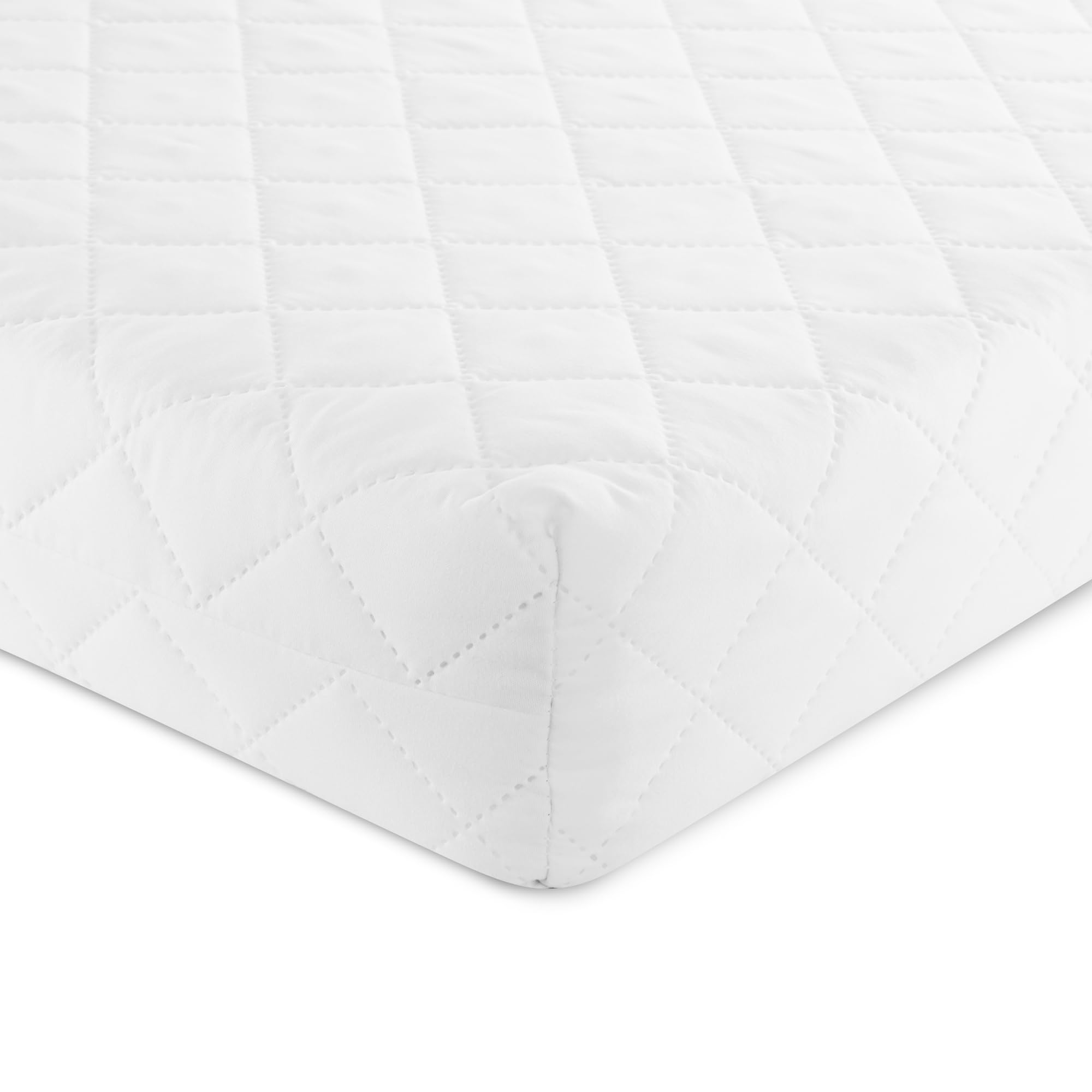 Love For Sleep Lit Bébé Évolutif en Bois Blanc 120x60 cm avec Matelas en Mousse, Tiroir, Barrière de Sécurité et Protections en Silicone – Lit Transformable pour Fille ou Garçon – Modèle Jacob